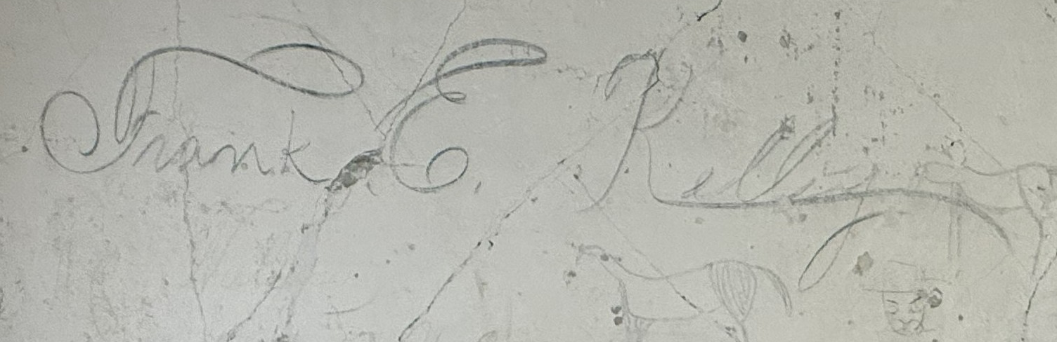 Graffiti associated with Frank Kelley