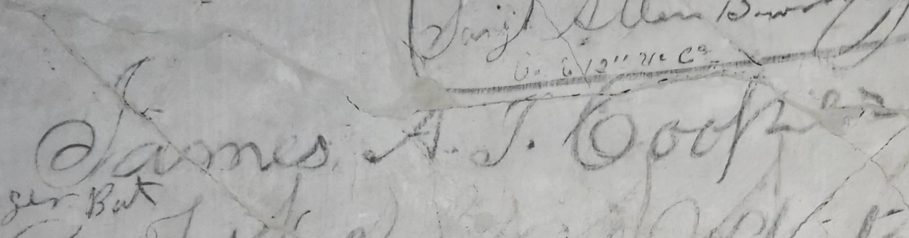 Graffiti associated with James Cooper