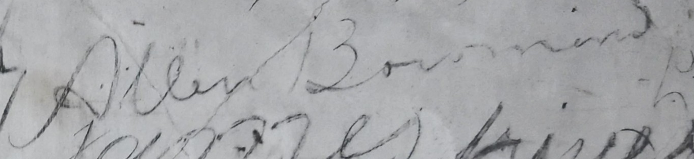Graffiti associated with Allen Bowman