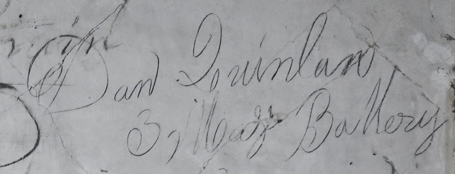 Graffiti associated with Dan Quinlan