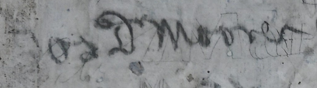 Graffiti associated with Joseph Moore
