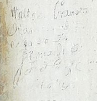 Graffiti associated with Willliam Cranston